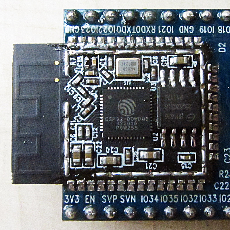 ESP32 module — the kind of part firmware actually runs on